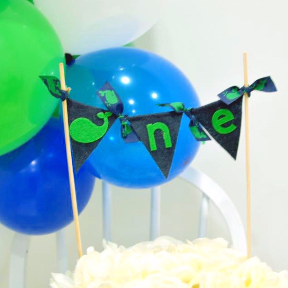 Whale Birthday Cake Topper